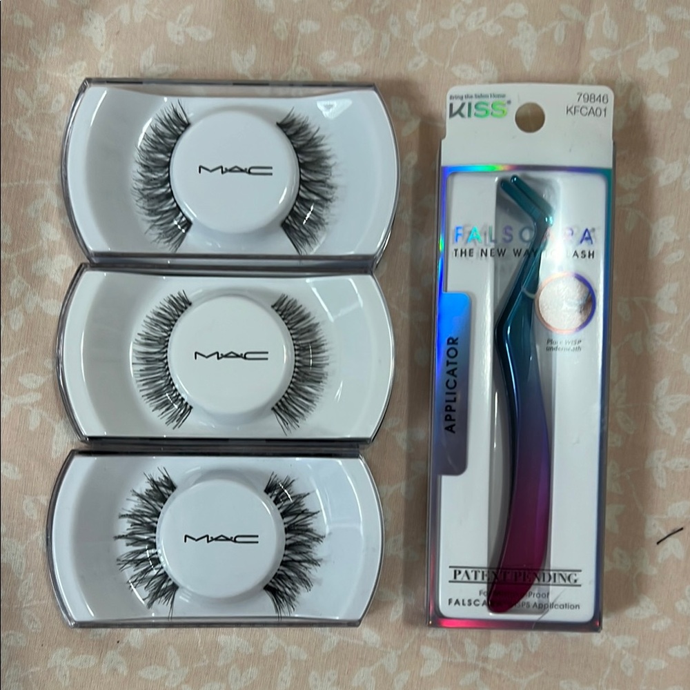 MAC Cosmetics Black and White Lashes Collection & KISS Falscara applicator